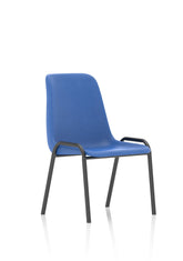 Polly Stacking Visitor Chair Blue Polypropylene BR000203 DD